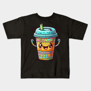 Kawai Coffee Kids T-Shirt